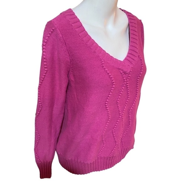 J Jason Wu | Pink Texture Stitch Sweater Size S - Picture 3 of 9